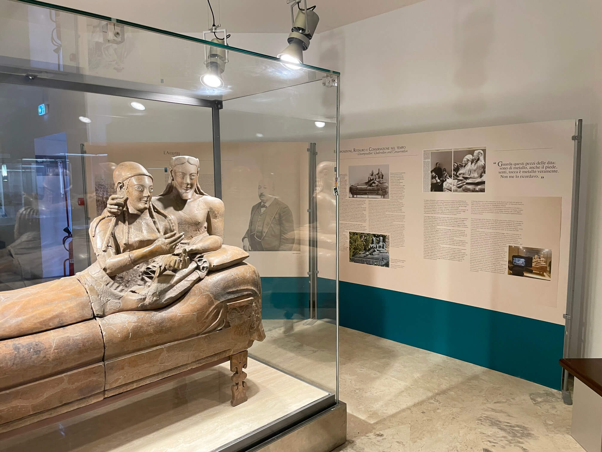 cooperativa ARA - allestimenti Villa Giulia, Sarcofago degli Sposi