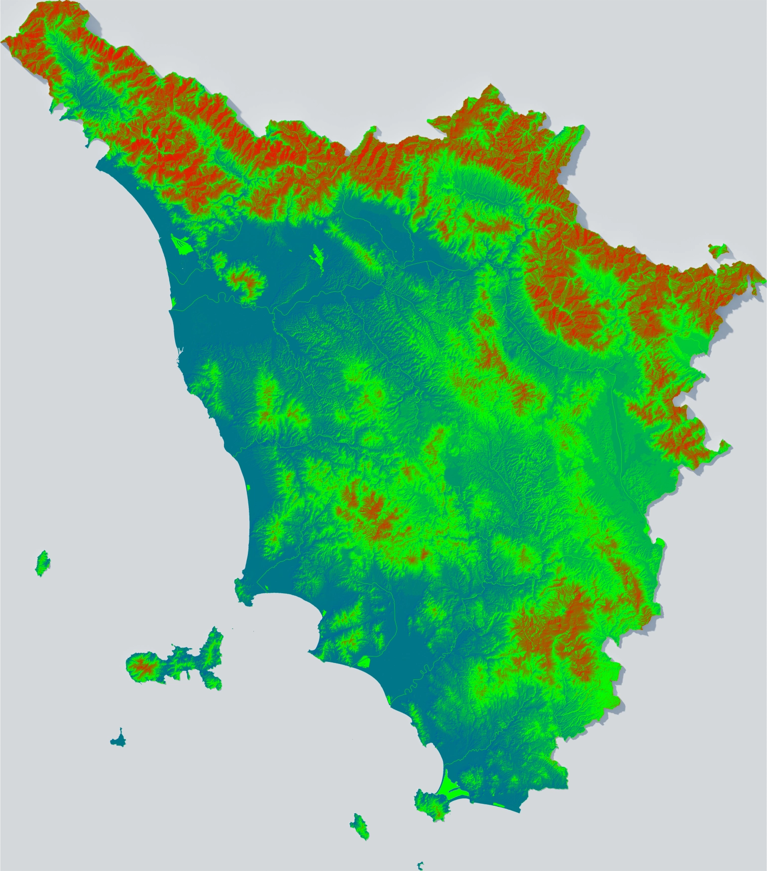 cooperativa ARA - cartografie - colori